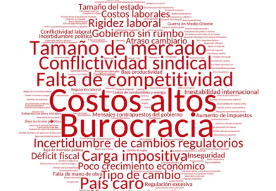 Baja aprobación del gobierno en expectativas economicas